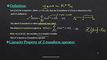 Z transforms Lect 03 Definition Mayur Gohil #maths #youtube #engineering #transforms #ss