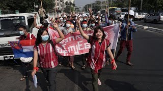 Thousands protest in Myanmar to denounce coup, demand Suu Kyi's release