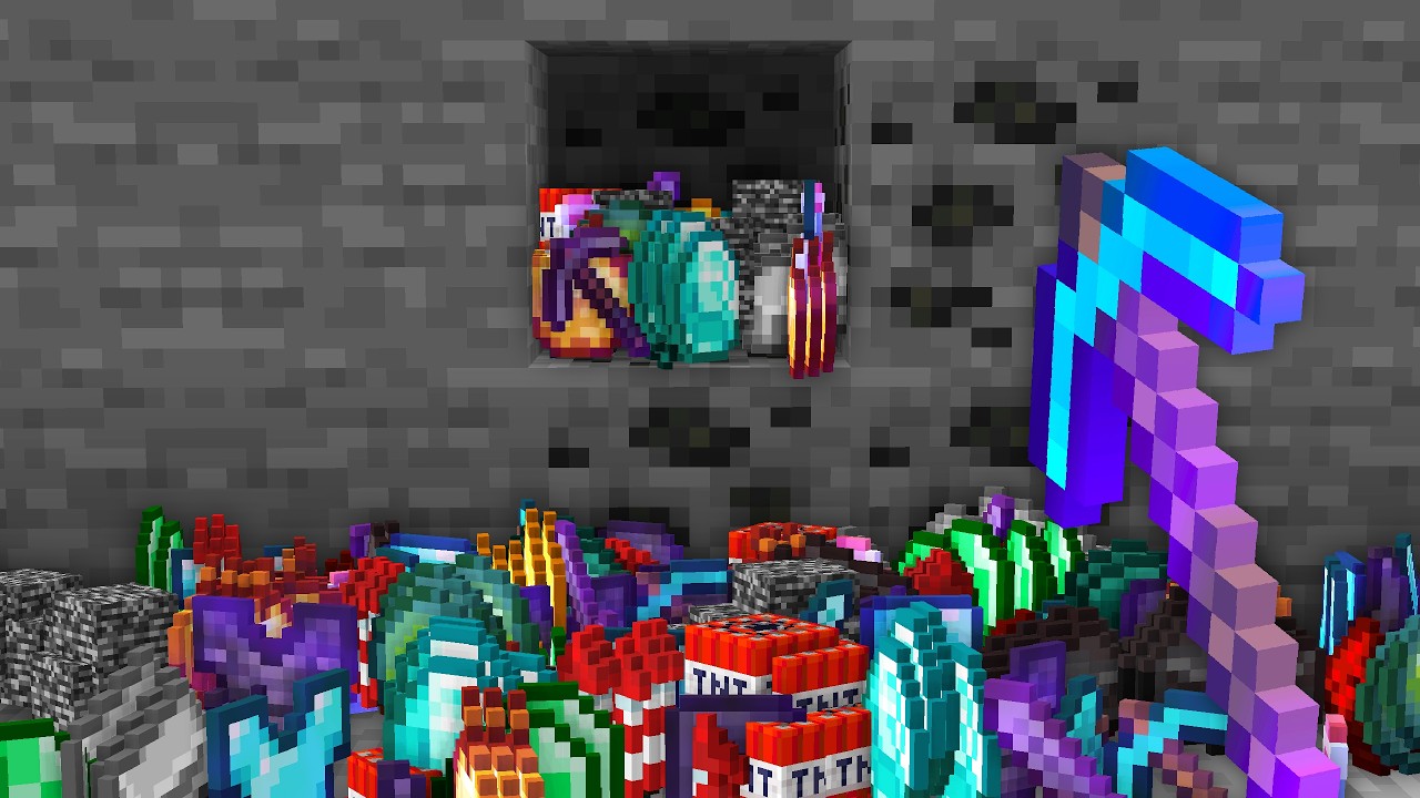 Minecraft pero los ITEMS son RANDOM - YouTube