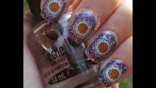 Mandala Nail Decal Tutorial