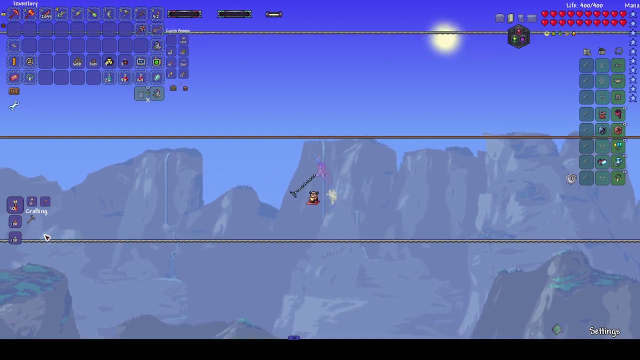 Arena Building For Queen Bee - Terraria Modded NDEAD Day 10