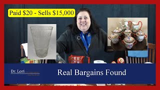 Real Bargains Found at Goodwill, Free Bins, Thrift Shops | Glass, Prints, Silver, More by Dr. Lori