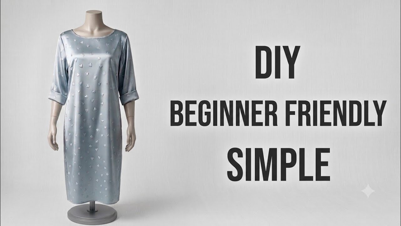 Beginner friendly sewing: How to cut a simple dress