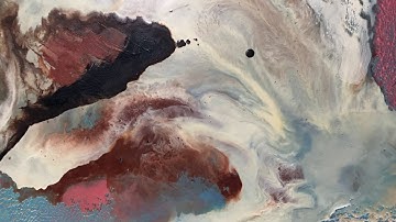 Life II, The Determination of - Abstract Encaustic Painting by Carolyn Goodridge