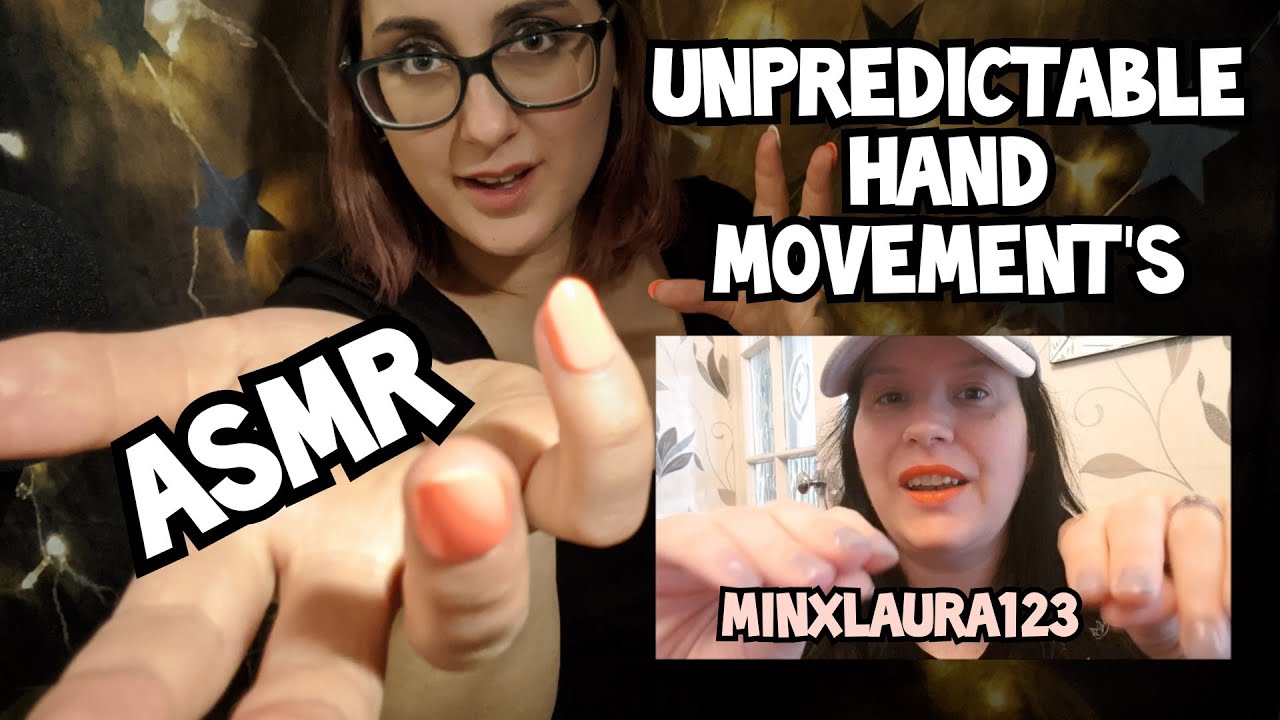ASMR fast and aggressive hand movements + Repeating Words (w/ MinxLaura 123)