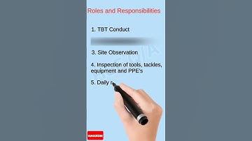 What s Roles and  Responsibility of safety officer   #shortsvide #ytshorts #youtubeshorts