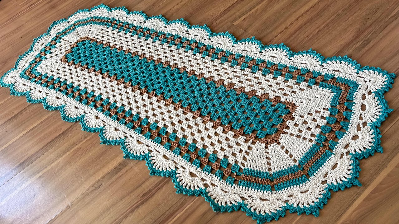 Passadeira folha de crochê passo a passo