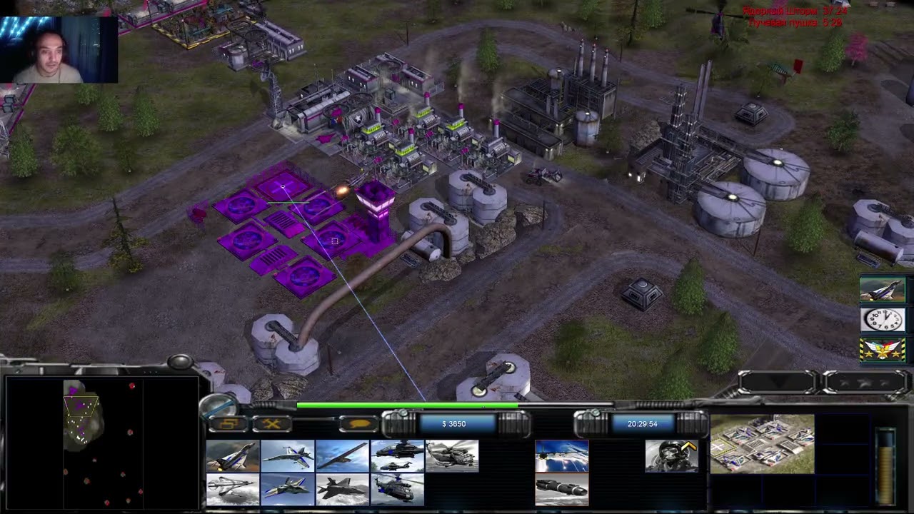 C&C Generals Contra X Beta 2 Air Force challenge Hard 10,11,12,13 Boss China,Суbernetic,Laser,SWG