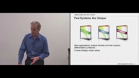 Module 2  Software Product Lines Fundamentals: Basic Ideas and Terms – Lecture 1 of 4