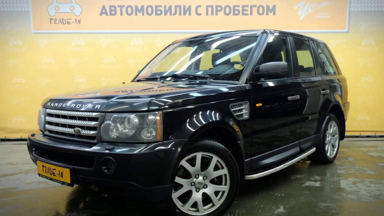 Купить ровер спорт с пробегом. Land Rover range Rover Sport i 3.6 td at (272 л.с.) чёрный с пробегом.