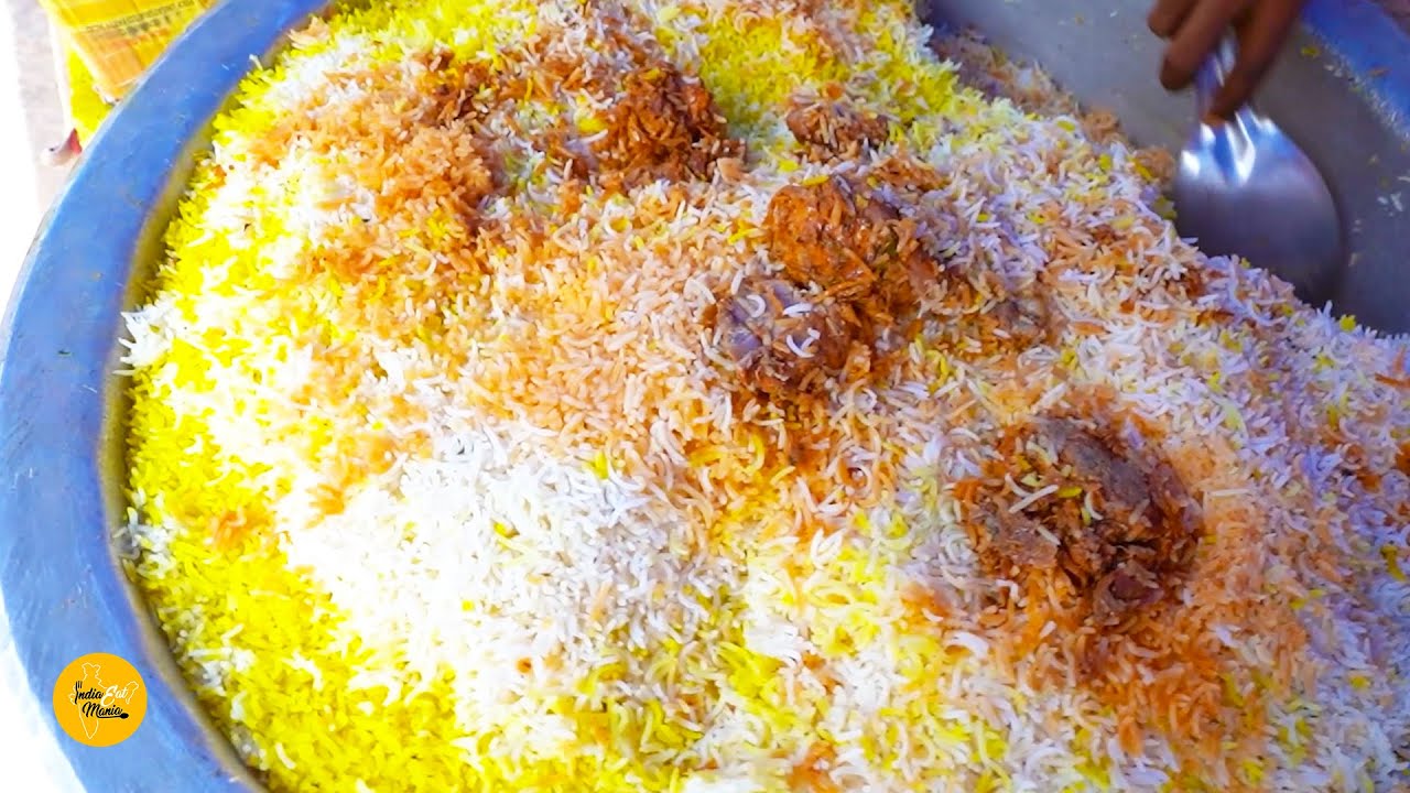 Famous Omni Van Wali Unlimited Chicken Biryani Rs. 70/- Only l Hyderabad Street Food | INDIA EAT MANIA