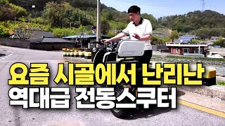 요즘 시골 살면서 이것 없으면 큰일납니다! 면허 필요 없는 오토바이 절대 넘어지지 않는 노인 전동스쿠터 리뷰 어르신 전기스쿠터 추천
