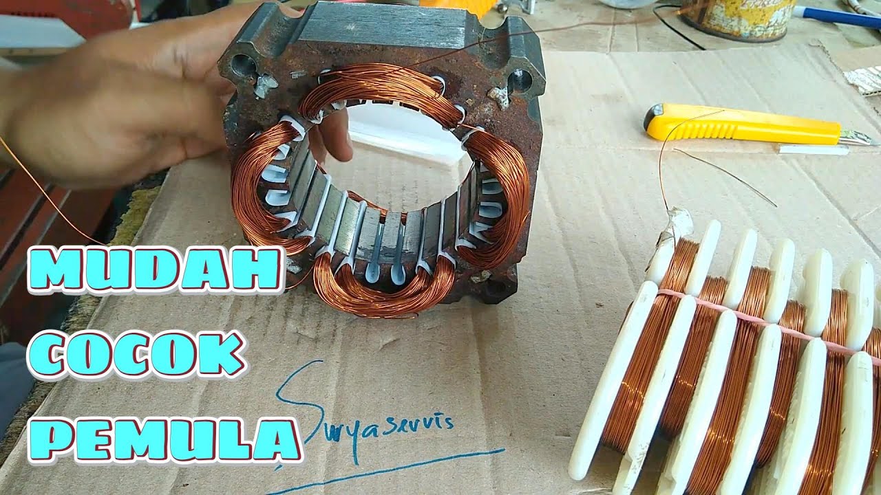 Menggulung Dinamo Mesin cuci : Alur dan Jumlah Lilitan 100% berhasil