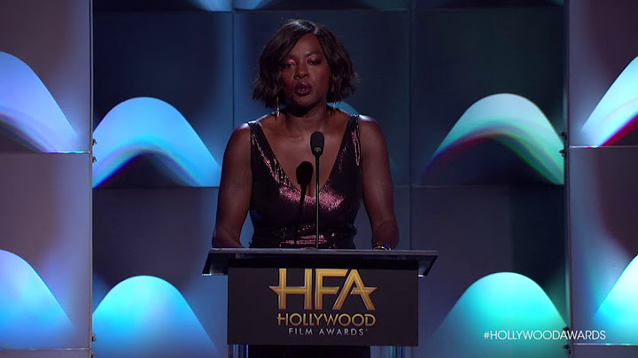 Viola Davis Presents the Breakout Actress Award - HFA 2017