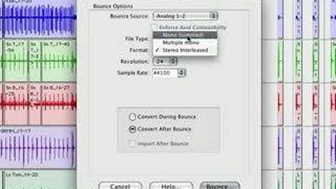 StudioFiles: Bouncing to Disk in Pro Tools LE