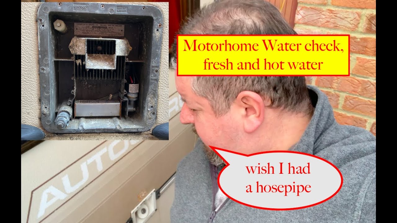 How to check Motorhome Fresh and hot water Carver Cascade 2 boiler.