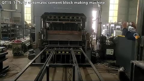 QT10-15 hydraulic fully automatic cement block making machine