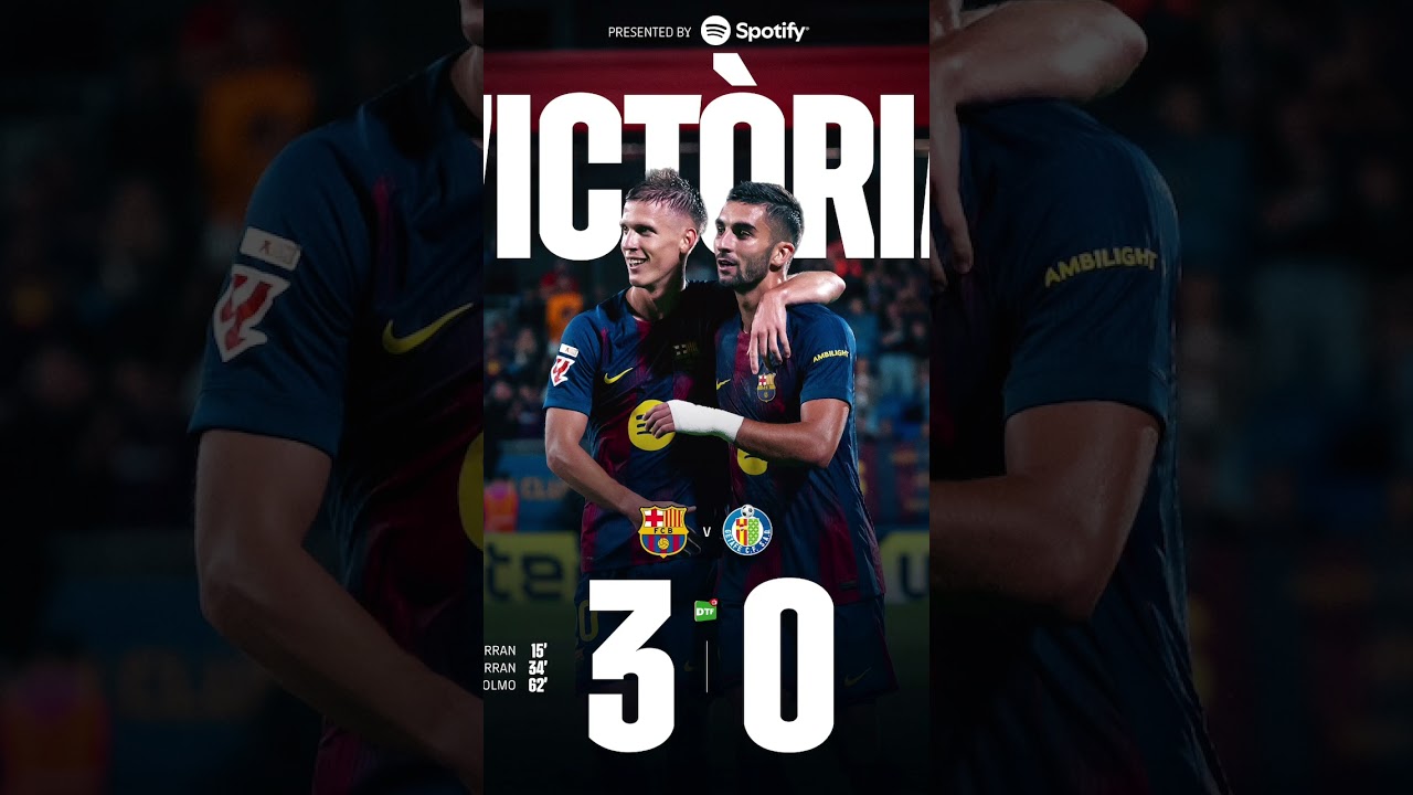 Barça 3-0 Getafe - 3 points stay at home. ✅ Quina gran VICTÒRIA! ¡Tres puntos más!21 septembre 2025