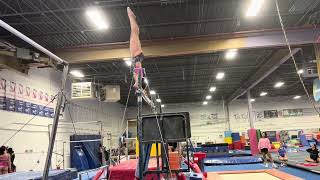 In the process of learning a double lay dismount off of bars!! #gymnastics #2027
