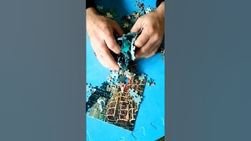 ASMR 🌈 Oddly Satisfying Jigsaw Puzzle Piece Crunching Sound