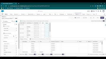 Lead Conversion Rate Report using grouping and summary formula #inSalesforce