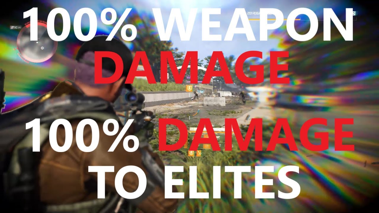 The Division 2 |100% WEAPON DAMAGE | 100% DAMAGE TO ELITES - YouTube