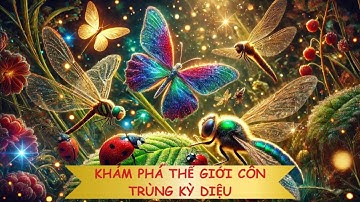 Dạy bé tên các loài côn trùng song ngữ. Kiến, bướm, ong, bọ rùa, bọ cánh cứng.