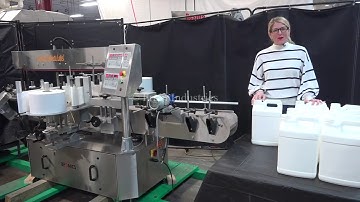 Tronics Stainless Steel Front Back and Wrap Pressure Sensitive Labeler Demonstration