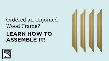 How to Assemble Your Unjoined Wood Picture Frame