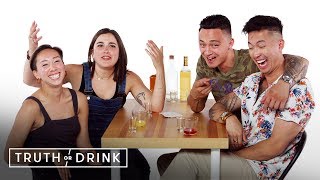 Best Friends Go on a Double Blind Date | Truth or Drink | Cut