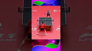 Shin Yubin Backhand Attack #탁구 #卓球 #乒乓球 #pingpong #tabletennis #worldtabletennis #shorts