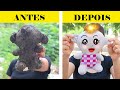 Peguei esse bichinho de pelúcia no aterro e limpei | Limpeza de carpete ASMR satisfatória #asmr