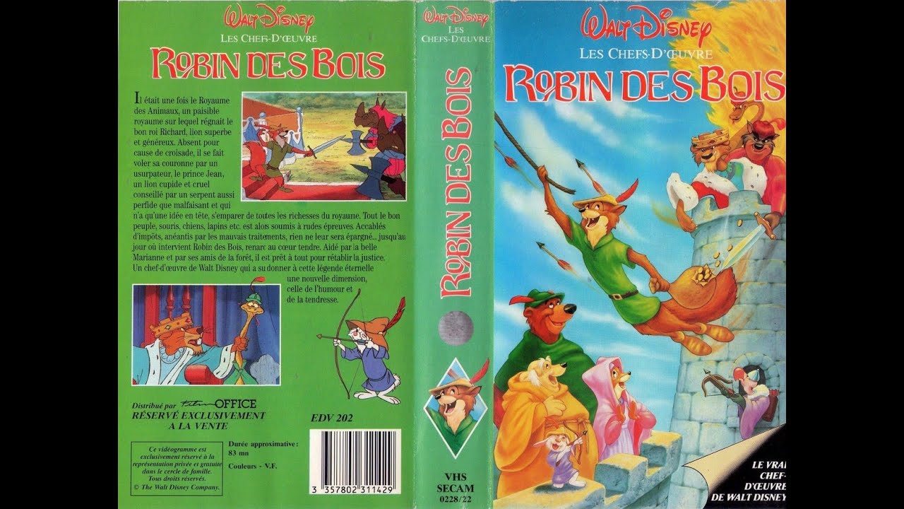 Walt Disney Robin des Bois (1973)(Bande Annonce Pub VHS 1992) - YouTube
