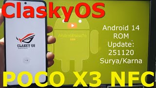 Hyper Claskyos For Poco X3 Android 14 Rom Update: 251120