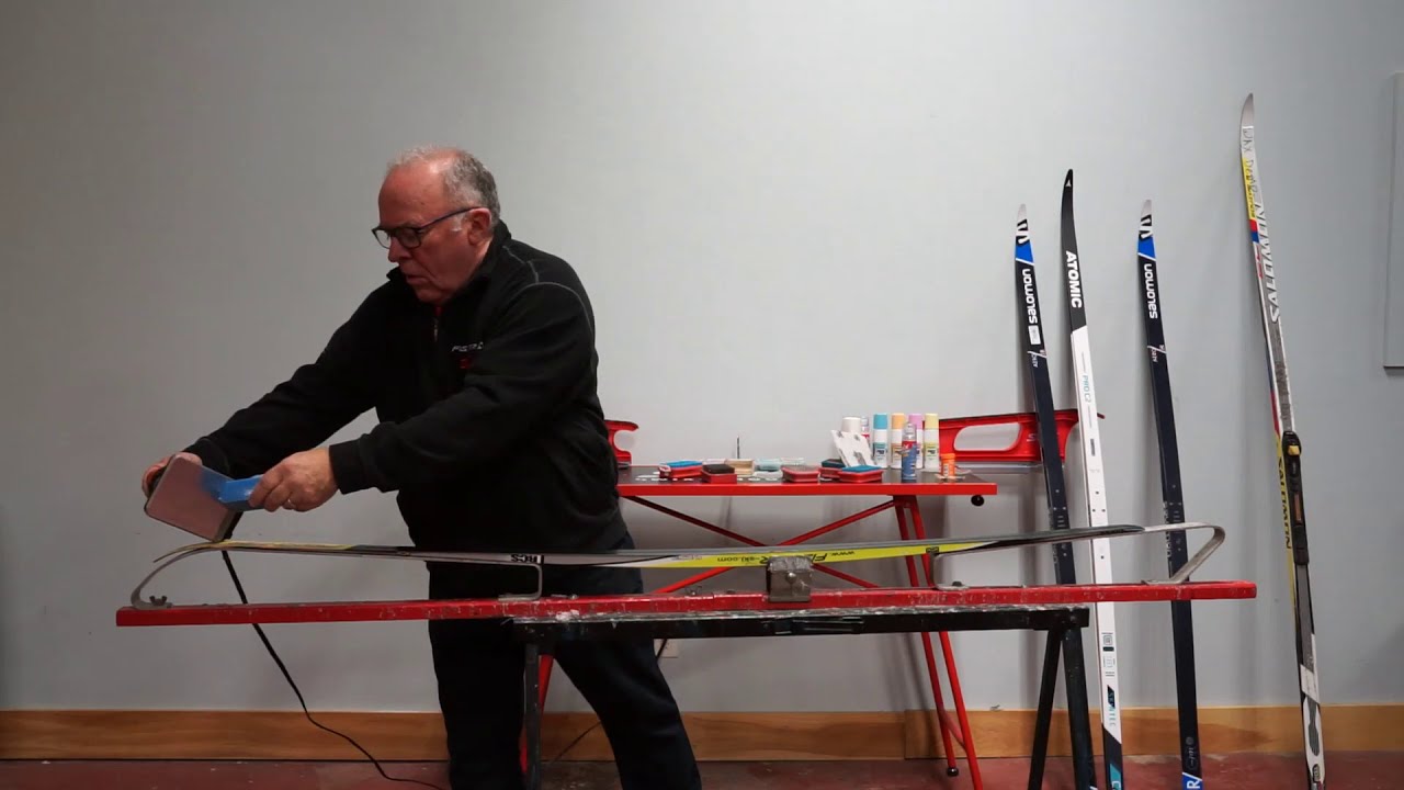 Skate Ski Waxing With Al At Fresh Air Thunder Bay YouTube