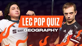 Geography Test | LEC Pop Quiz | 2022 LEC Spring