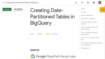 Creating Date Partitioned Tables in BigQuery GSP414