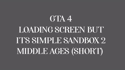 Gta 4 loading screen but it