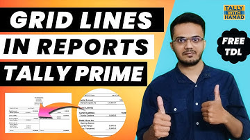 Grid Lines TDL For Tally Prime | New Grid Line TDL | Print Lines On Reports