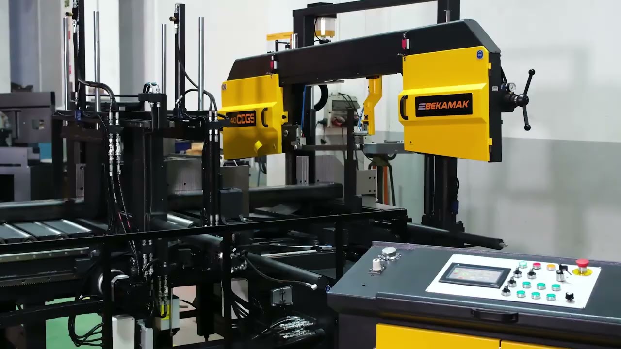 BEKAMAK 440 CDGS dual column , double mitering fully automatic bandsaw