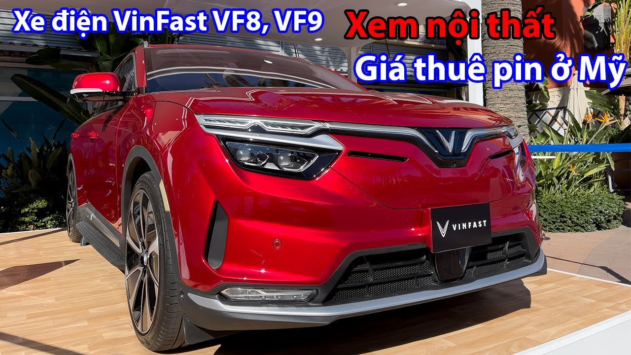 khong gian nha dep my tam 2022 New Thăm quan bên trong xe VF8 và nhân viên cho biết giá thuê pin cho bên Mỹ