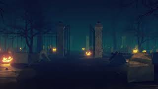 Graveyard Halloween Background 4K VJ Loop Video | No Copyright Motion Loop Video