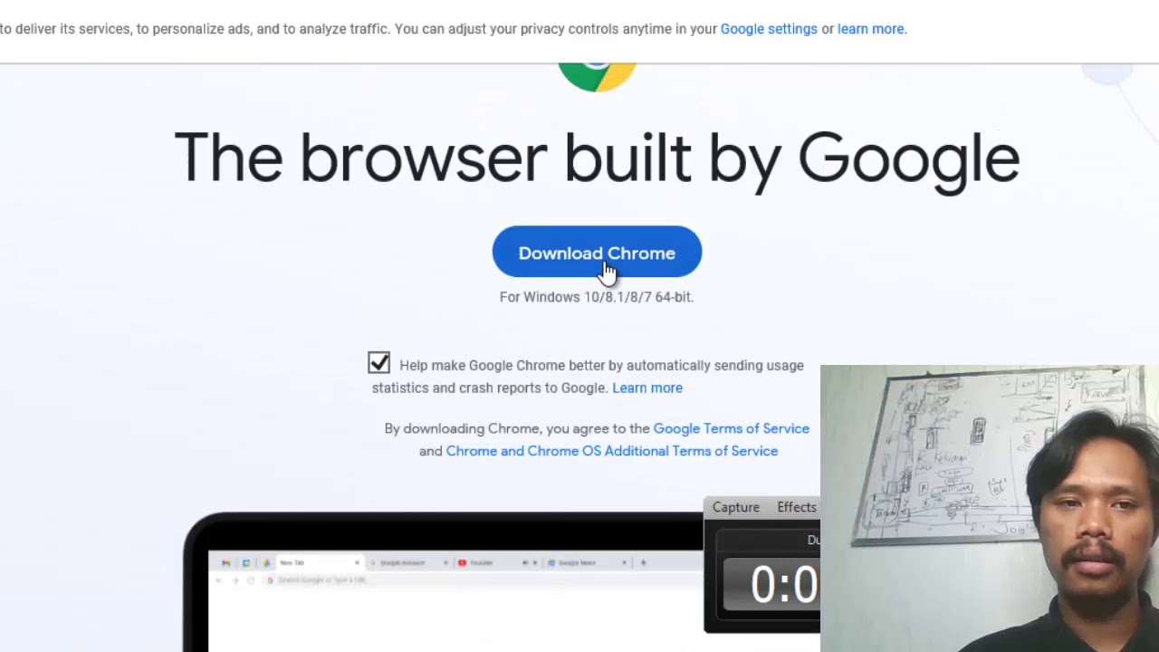 Cara download google chrome di laptop baru youtube