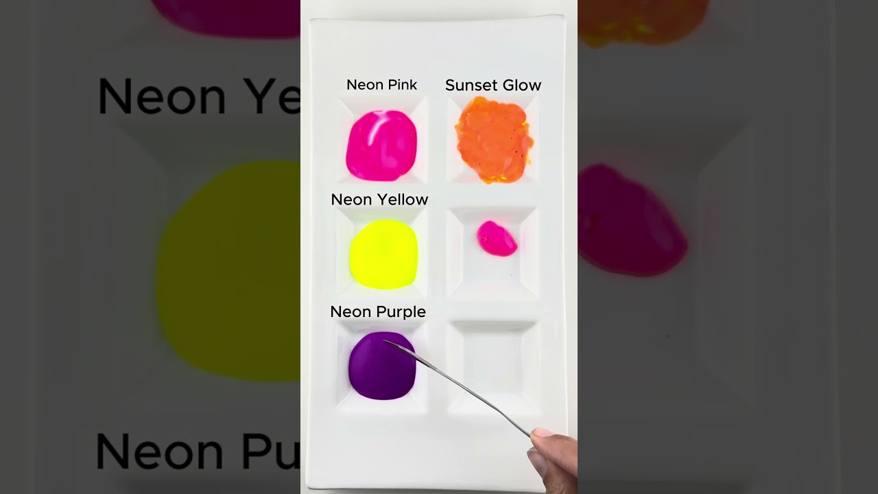 💖💛💜Neon Twilight! Pink, Yellow & Purple Create SHOCKING Colors!