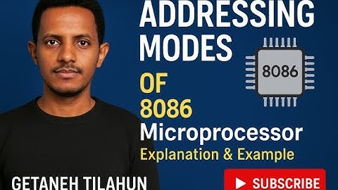 Addressing mode of 8086 Microprocessor |MPAALP|#chapter 3|#በአማረኛ
