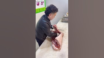 Remove pig bones #meat #food #delicious