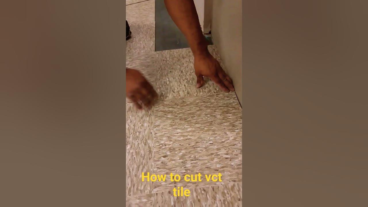 How to cut vct tile cut tile vct how fyp shorts flooring YouTube