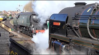 Engine Sheds at Swanage Railway │ Morning prep and movements at the Swanage Spring Steam Gala 2023