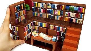 DIY Miniature CardBoard Room #2 - Library decor ! Book Book Book !