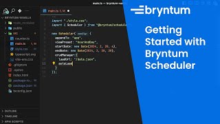 Getting Started with Bryntum Scheduler